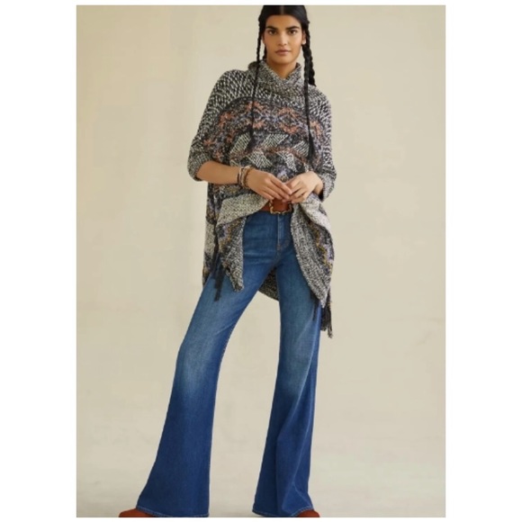 Anthropologie Pilcro Magda Knit Poncho M/L - Picture 3 of 15